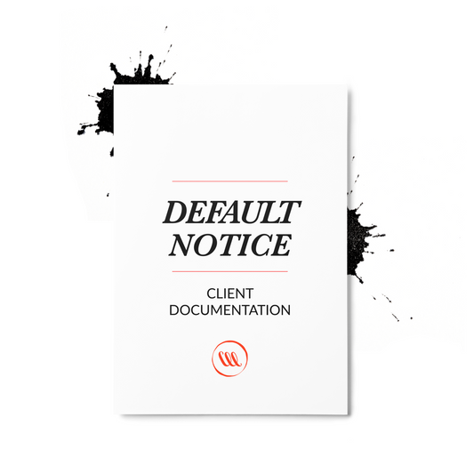 Notice of Default